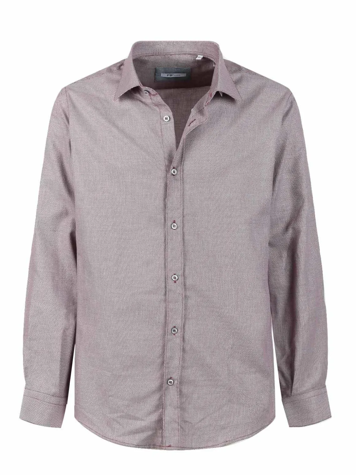 Fb Camicia slim fit da uomo a fantasia