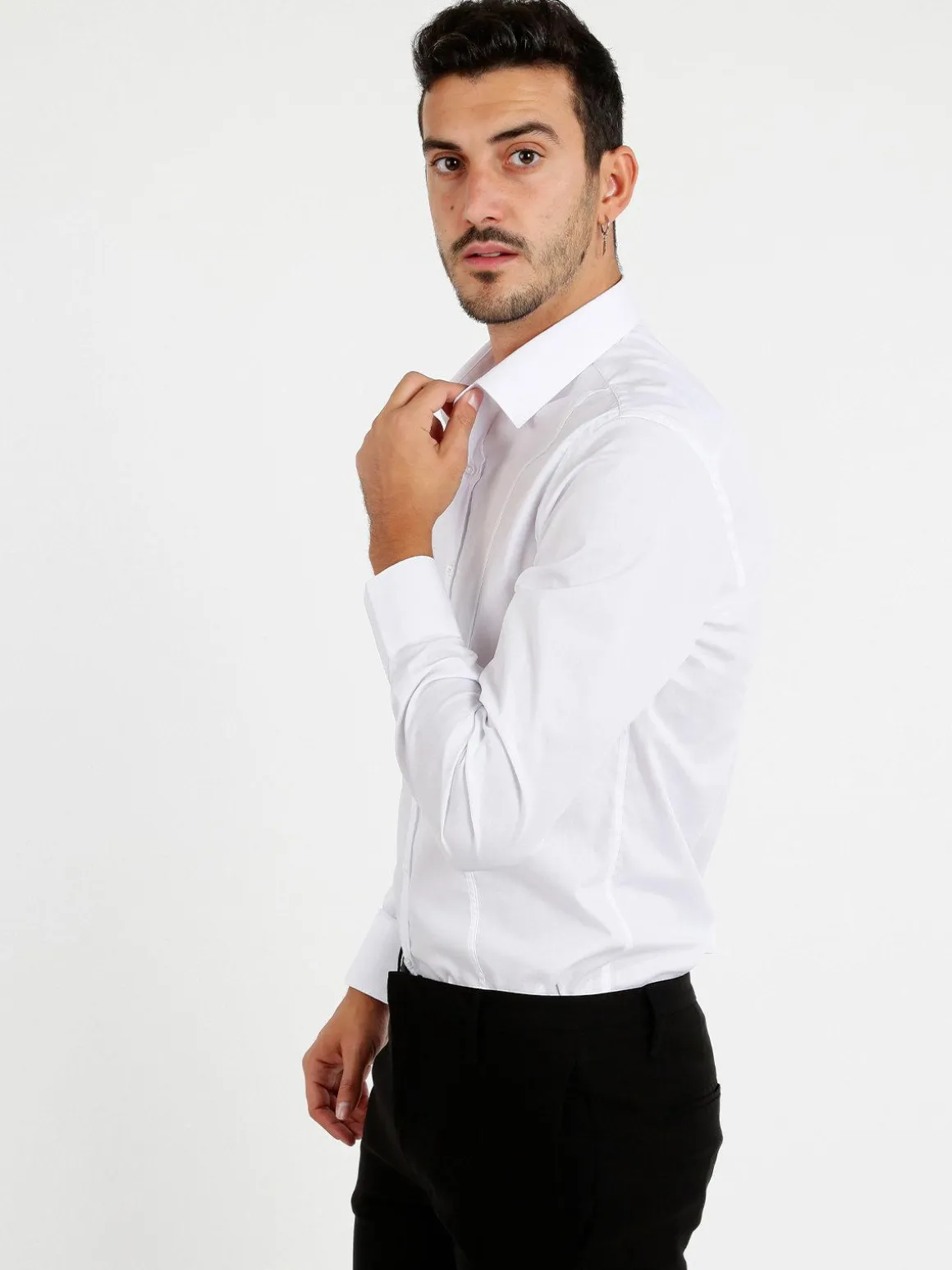 Fb Camicia slim stretch da uomo