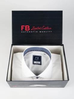 Fb Camicia uomo slim fit a maniche lunghe