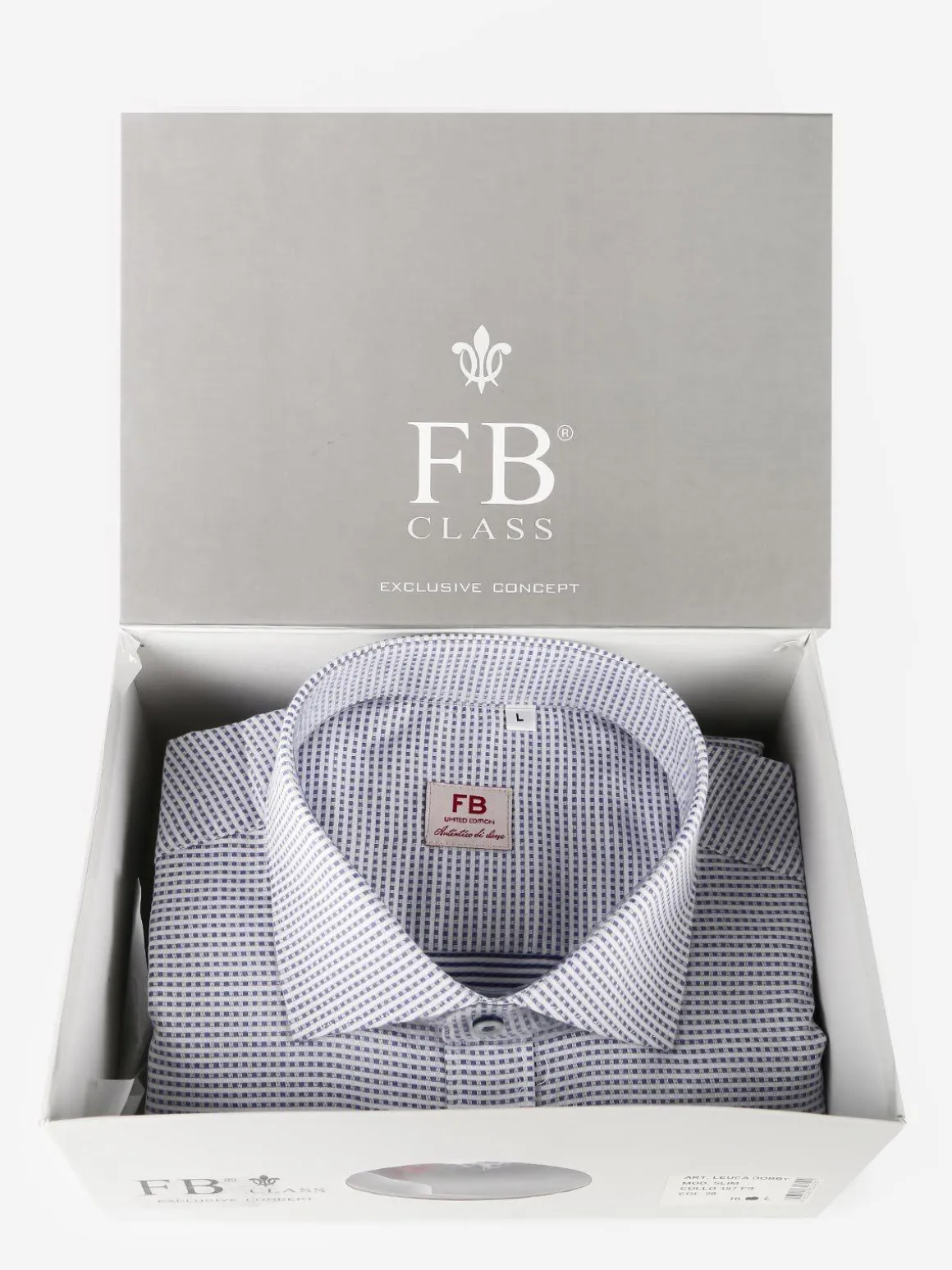 Fb Camicia uomo slim fit manica lunga