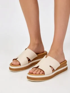 Feeling Ciabatte donna con platform - beige