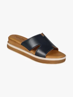 Feeling Ciabatte donna con platform - blu scuro