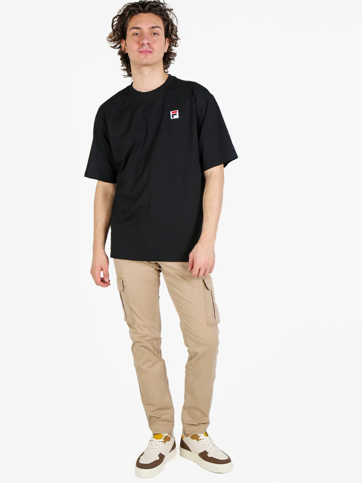 Fila T-shirt da uomo girocollo in cotone