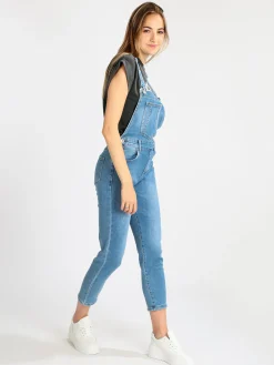 Fionina Jeans Salopette donna in jeans bolla