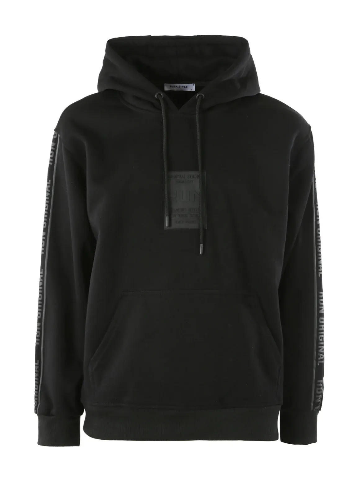 Flex Style Felpa da uomo con cappuccio - nero