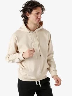 Flex Style Felpa da uomo con cappuccio - beige