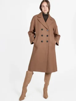 Flight Finery Cappotto donna misto lana con chiusura bottoni a doppiopetto