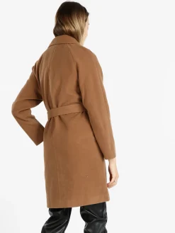Flight Finery Cappotto lungo da donna misto lana