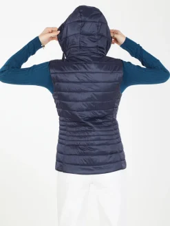 Flight Finery Gilet donna imbottito con cappuccio