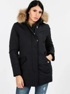 Flight Finery Giubbotto donna con cappuccio peloso