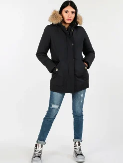 Flight Finery Giubbotto donna con cappuccio peloso
