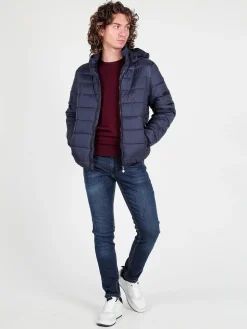 Flight Finery Piumino da uomo con cappuccio e zip
