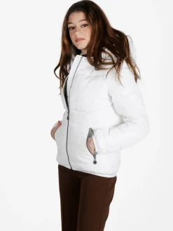 Flight Finery Piumino donna imbottito con cappuccio e zip