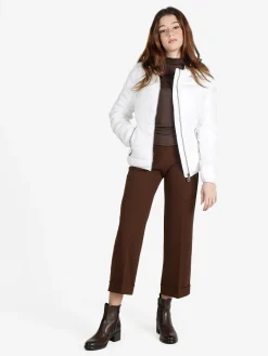 Flight Finery Piumino donna imbottito con cappuccio e zip