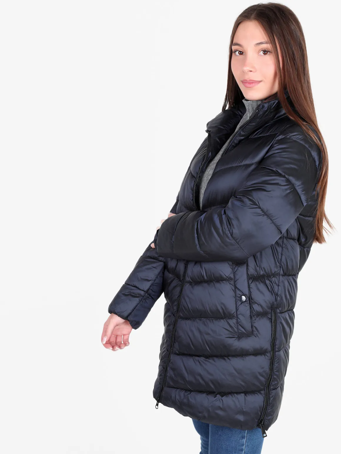 Flight Finery Piumino donna lungo imbottito taglie grandi
