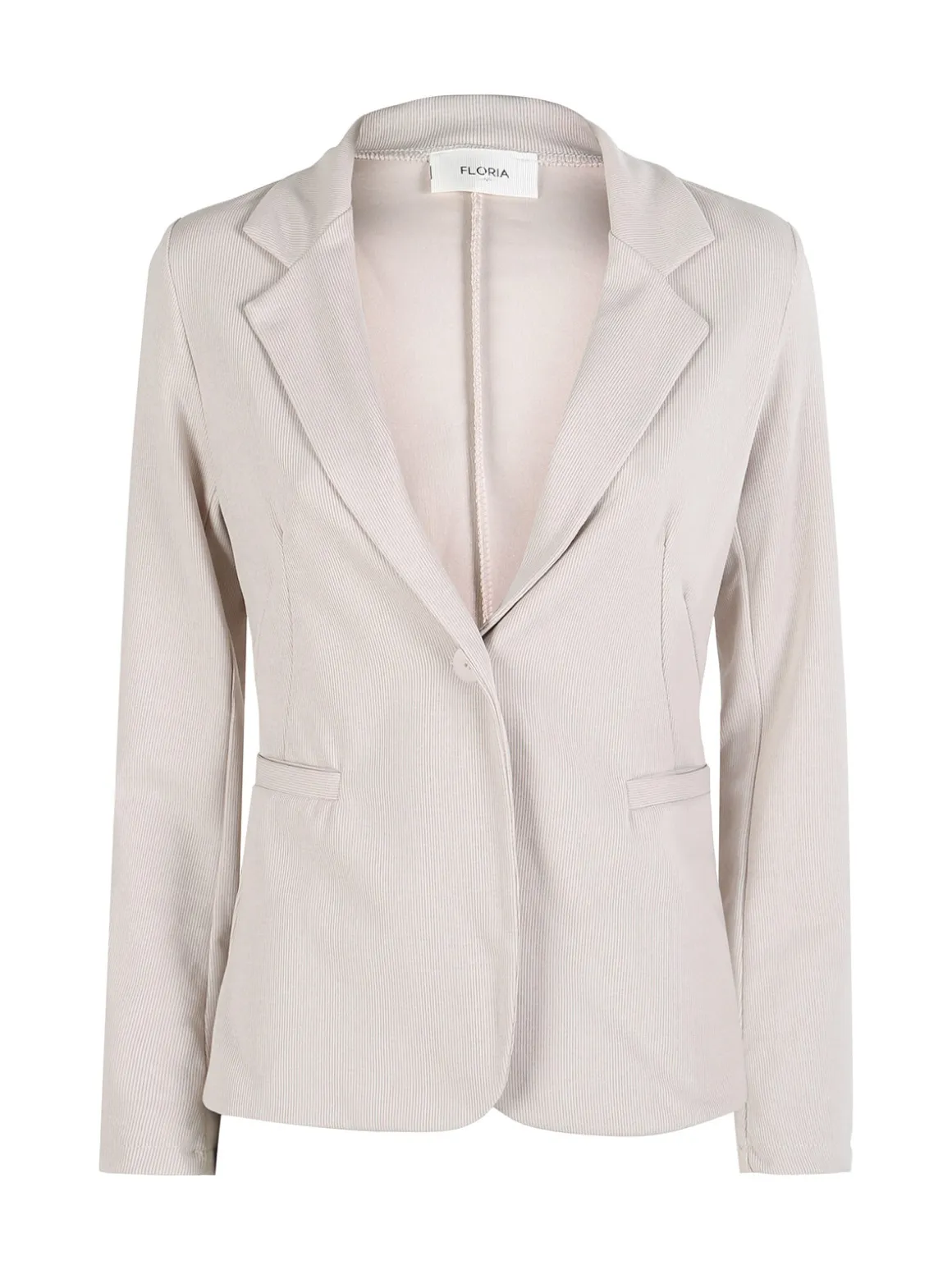 Floria Blazer donna a costine monobottone - beige
