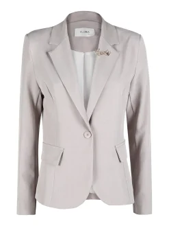 Floria Blazer donna classico con spilla di strass