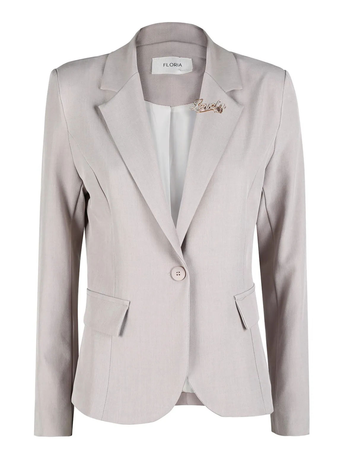 Floria Blazer donna classico con spilla di strass