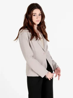 Floria Blazer donna classico con spilla di strass