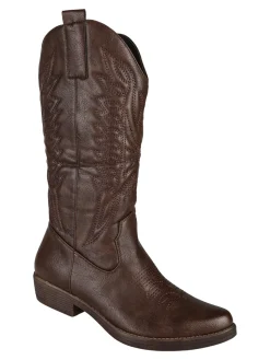 Flyfor Stivaletti donna texani - marrone