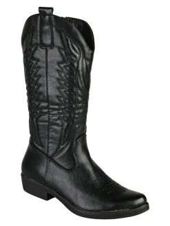 Flyfor Stivaletti donna texani - nero