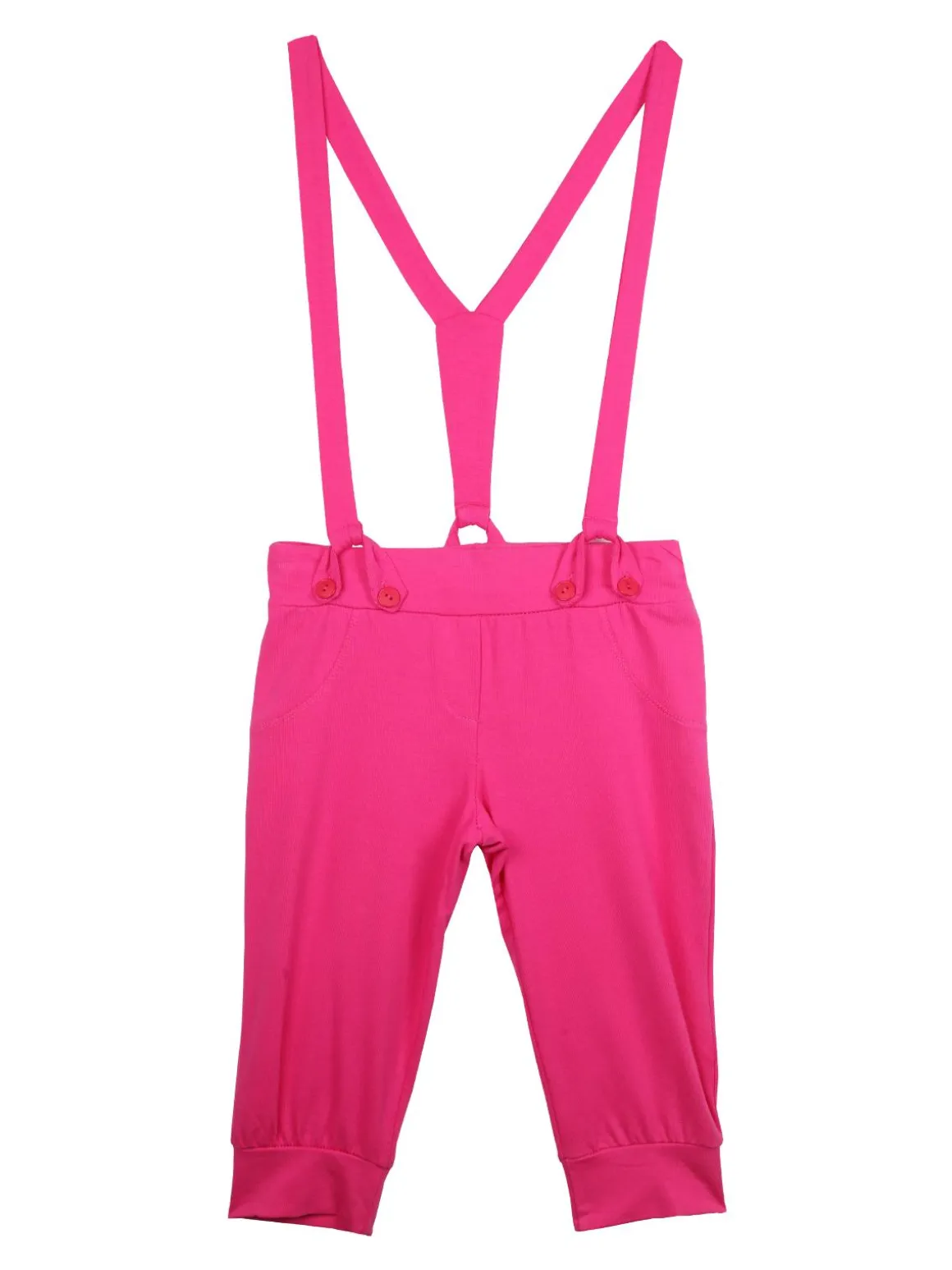 Fragolita Pantaloni in cotone con bretelle
