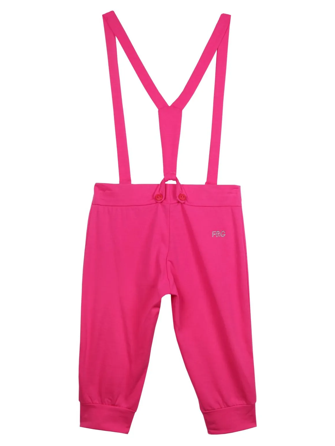 Fragolita Pantaloni in cotone con bretelle