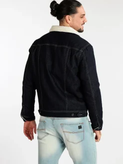 Frankie Malone Giacca di jeans da uomo imbottita