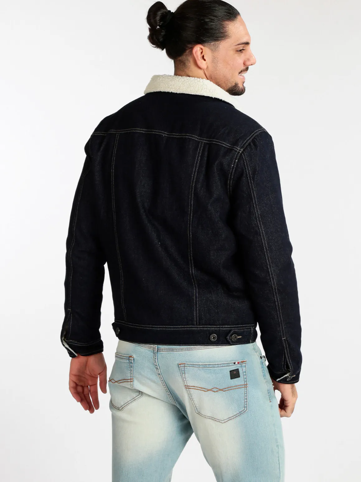 Frankie Malone Giacca di jeans da uomo imbottita