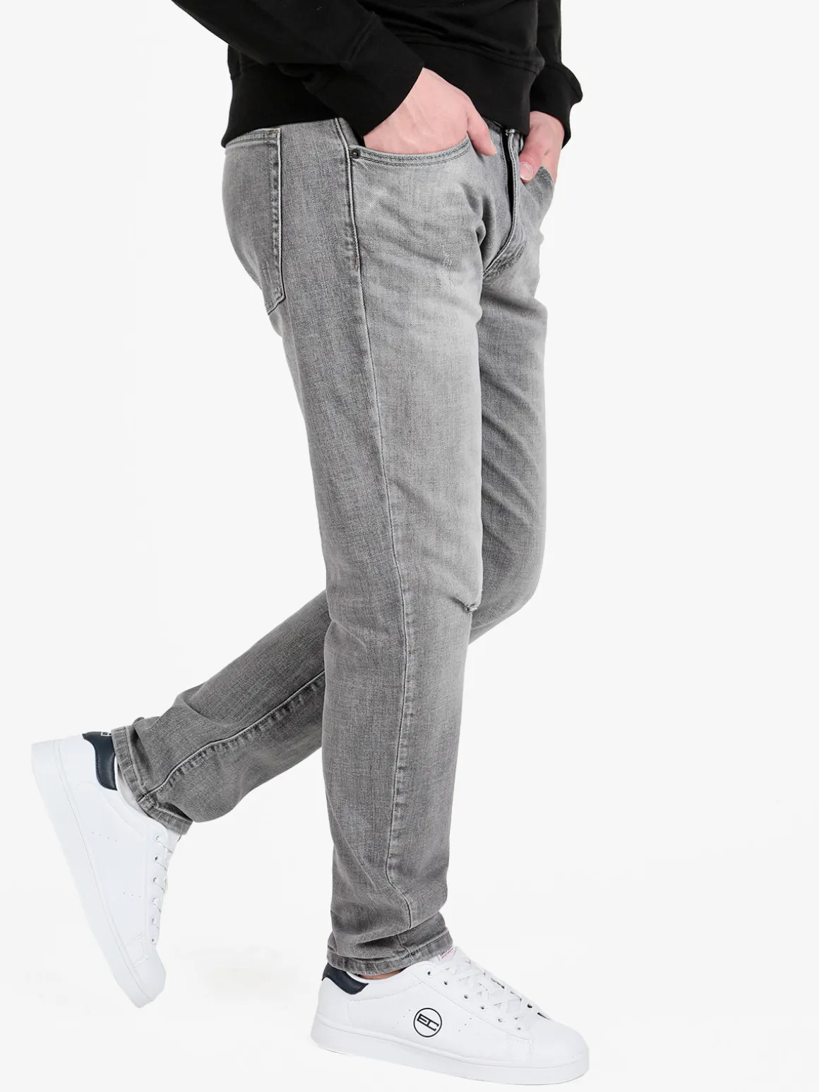 Frankie Malone Jeans da uomo grigio slim fit