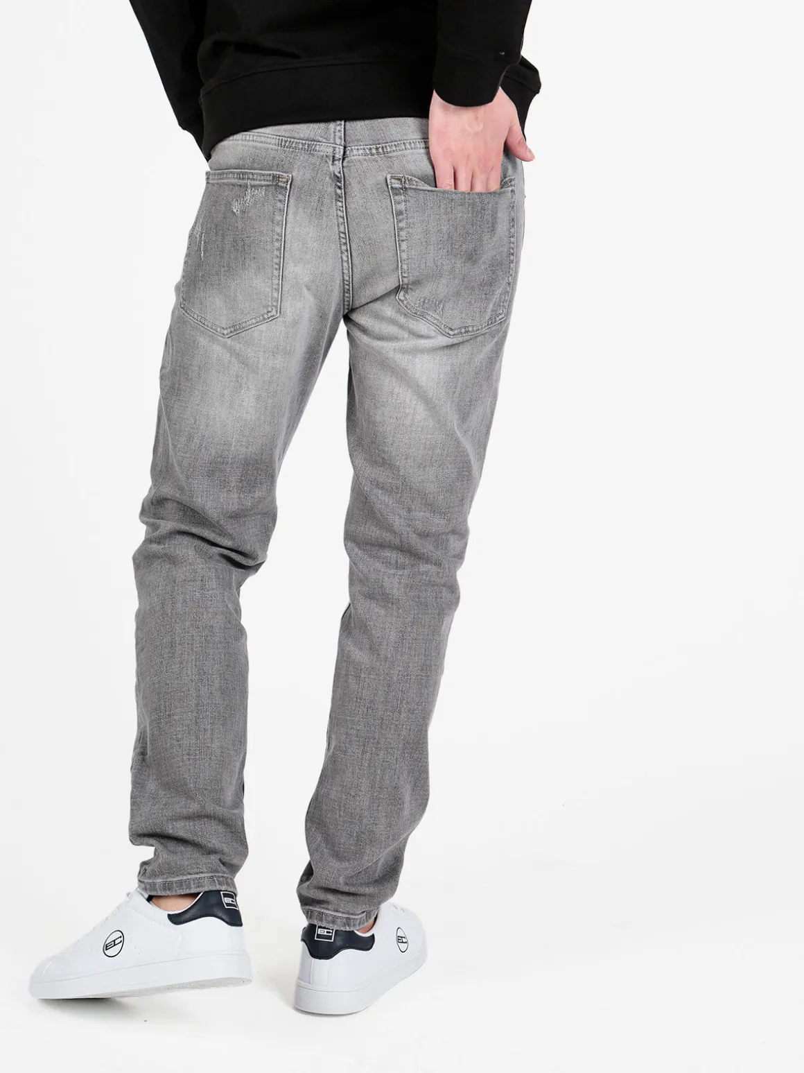 Frankie Malone Jeans da uomo grigio slim fit