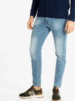 Frankie Malone Jeans da uomo slim fit con strappi