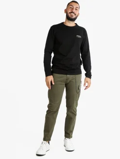 Frankie Malone Pantaloni cargo da uomo con catena