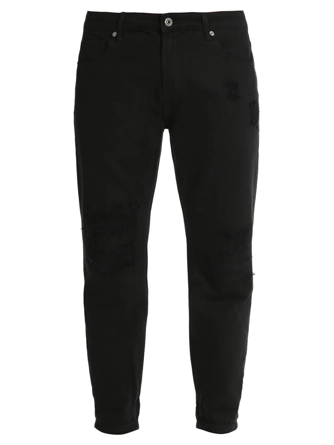 Frankie Malone Pantaloni cropped uomo con strappi