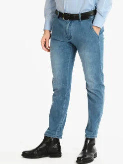 Frankie Malone Pantaloni in cotone uomo effetto jeans