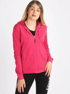 Freddy Felpa donna con cappuccio e zip in cotone