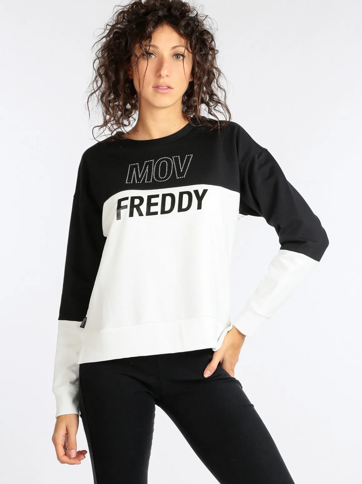 Freddy F2WMVS1 Felpa donna girocollo