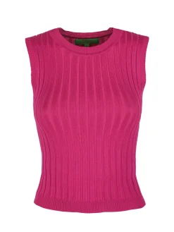 Free Style Top donna elasticizzato a coste