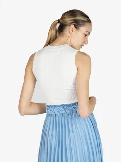 Free Style Top donna elasticizzato a coste
