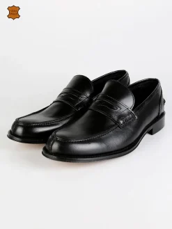 Freetime Mocassini neri in pelle
