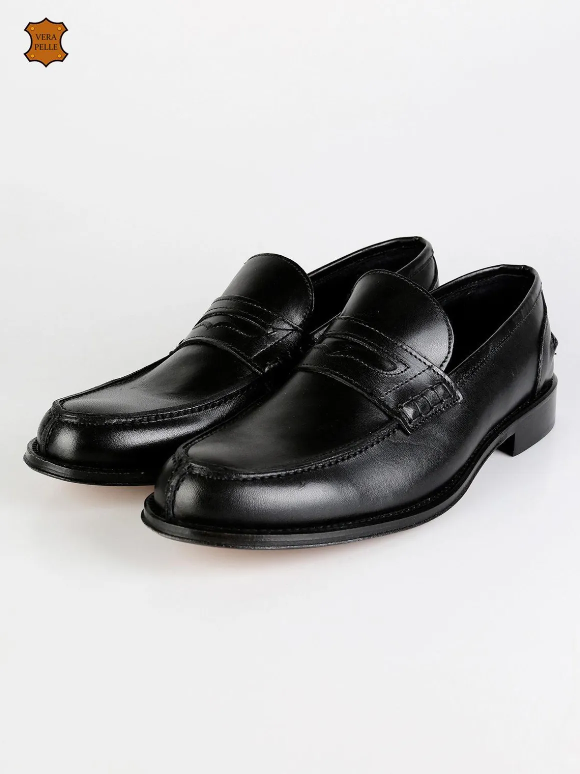 Freetime Mocassini neri in pelle
