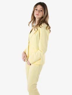 Frenetika Blazer donna con bottone - giallo