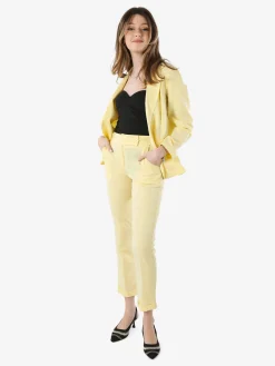 Frenetika Blazer donna con bottone - giallo