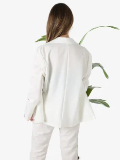 Frenetika Blazer donna con bottone - bianco