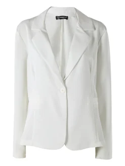 Frenetika Blazer donna con bottone - bianco