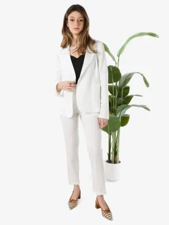 Frenetika Blazer donna con bottone - bianco