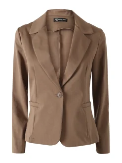 Frenetika Blazer donna monobottone - marrone