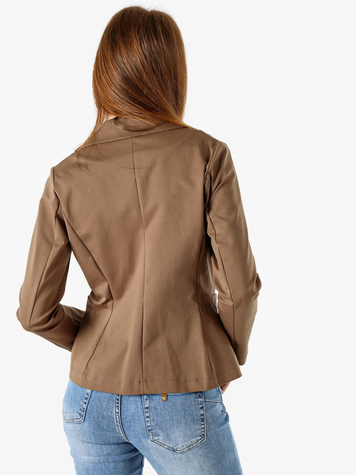 Frenetika Blazer donna monobottone - marrone