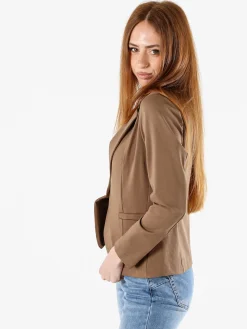 Frenetika Blazer donna monobottone - marrone