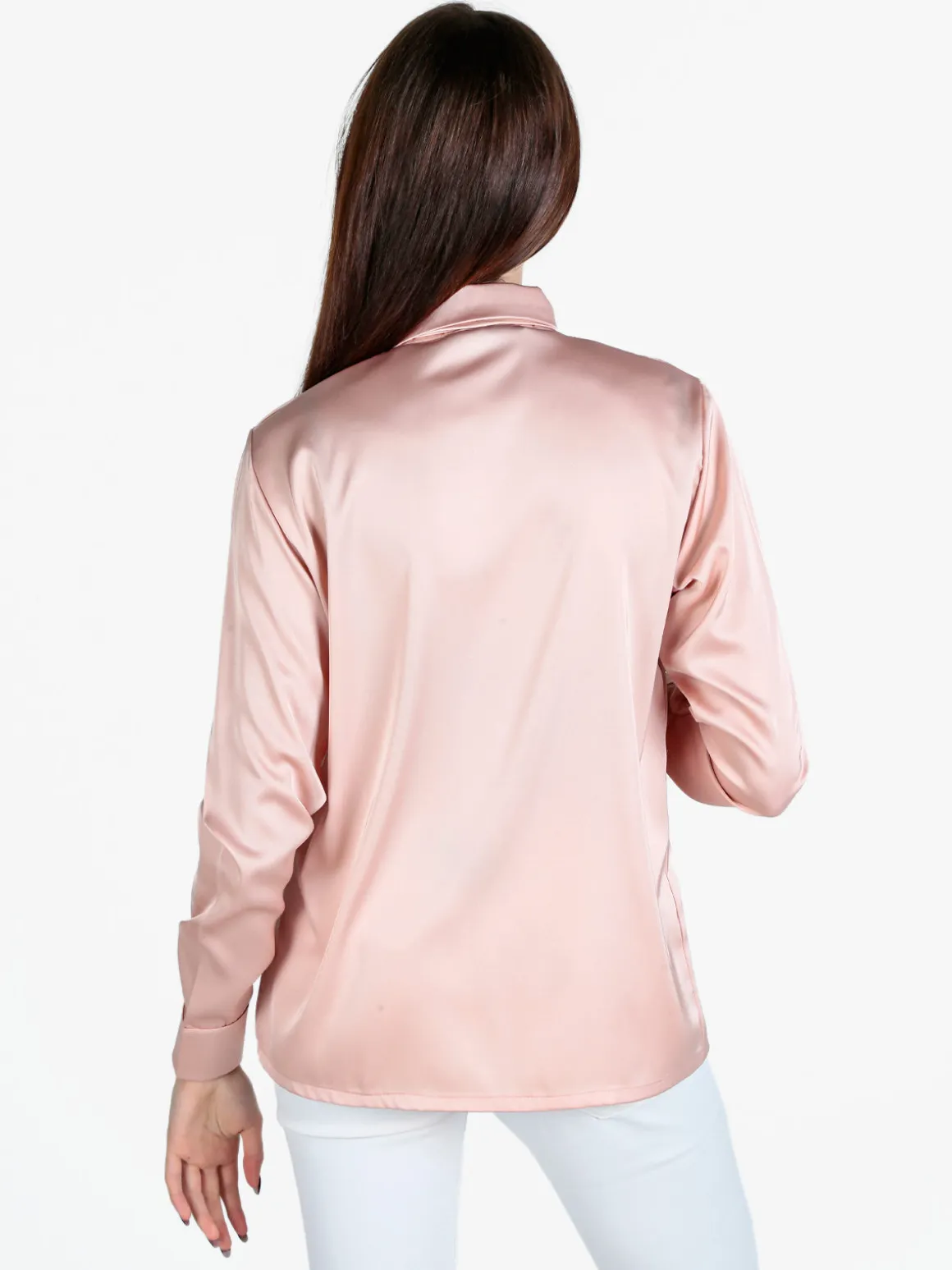 Frenetika Camicia donna effetto raso con cravattino